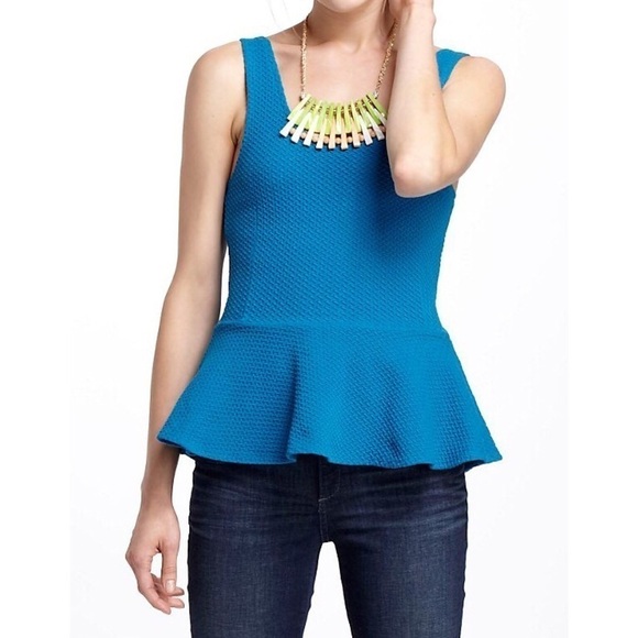 ANTHROPOLOGIE Peplum Ponte Tank - Picture 1 of 6